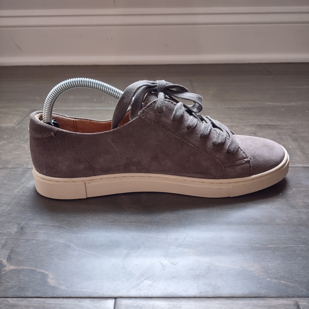 Frye Gemma Low Top Suede Leather Sneakers - Picture 14 of 15